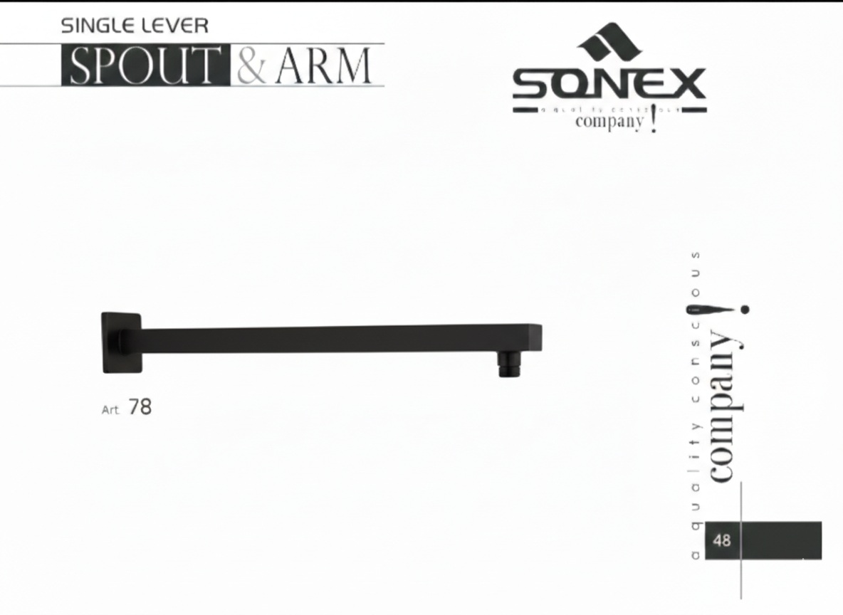 4. concealed arm square 78 black